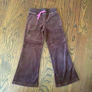 brown velour pants. Excellent preowned-smoke free